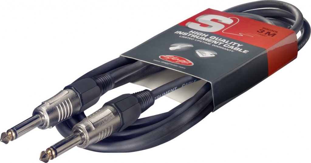 Stagg 33ft. S-Series, phone-plug/phone-plug, deluxe Instrument cable