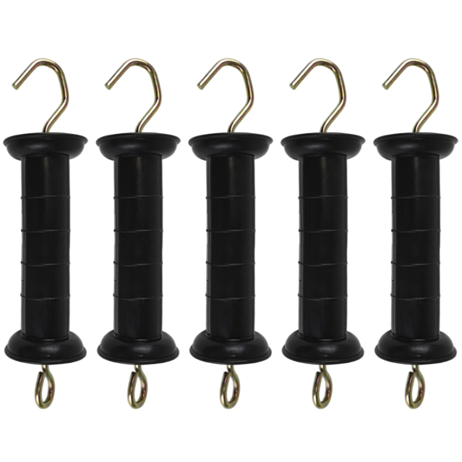 5Pcs 10" Insulated PP Electric Fence Gate Handles with Galvanized Iron Hooks for Farm