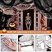 Xgunion Creepy Cloth 6Pcs 30×72inch Black Spooky Scary Gauze Decor Halloween Decorations for Party Indoor Outdoor (4Black + 2White)
