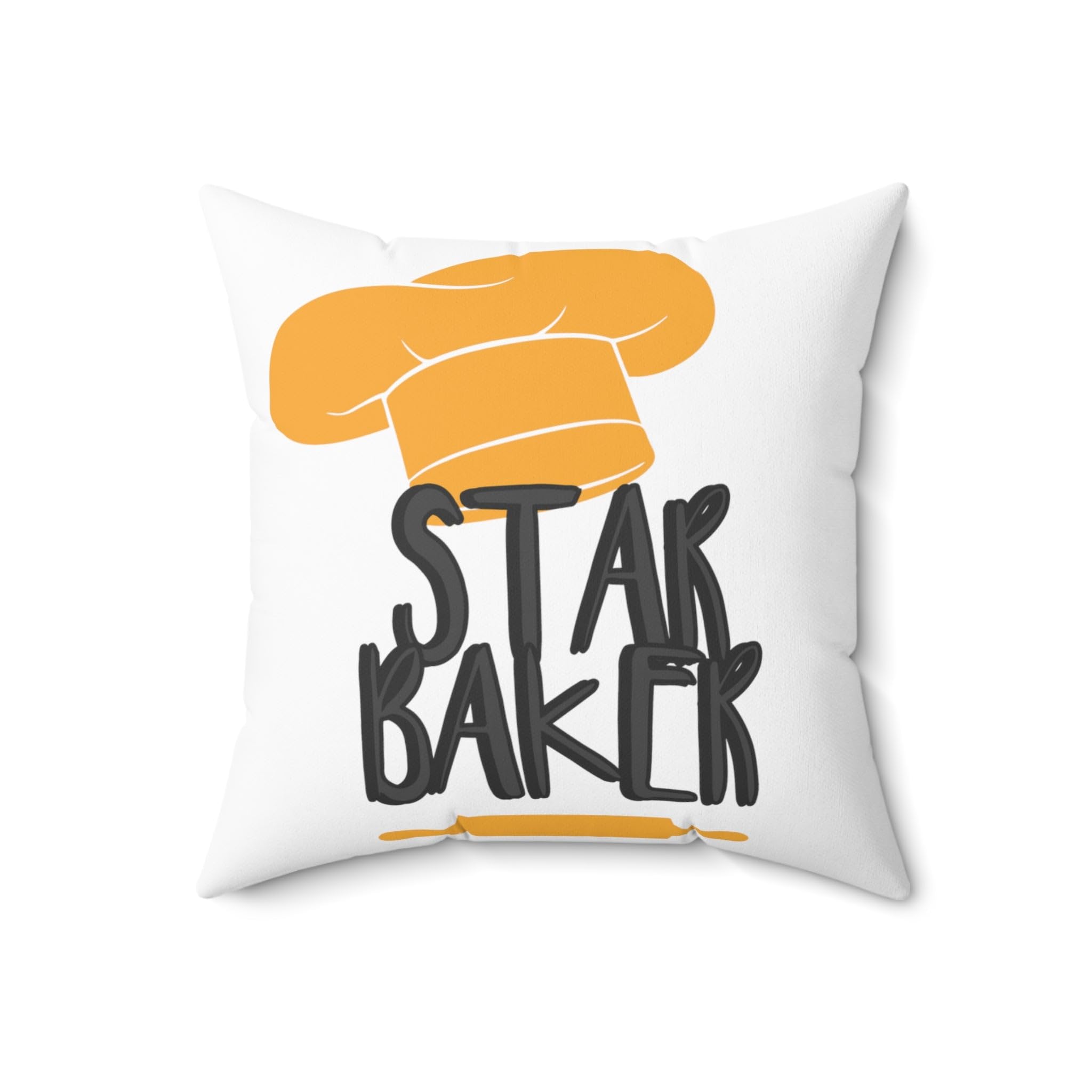 Cool Vintage Baker Retro Softball Mama Baker Mom Supporter Spun Polyester Square Pillow 18" × 18"