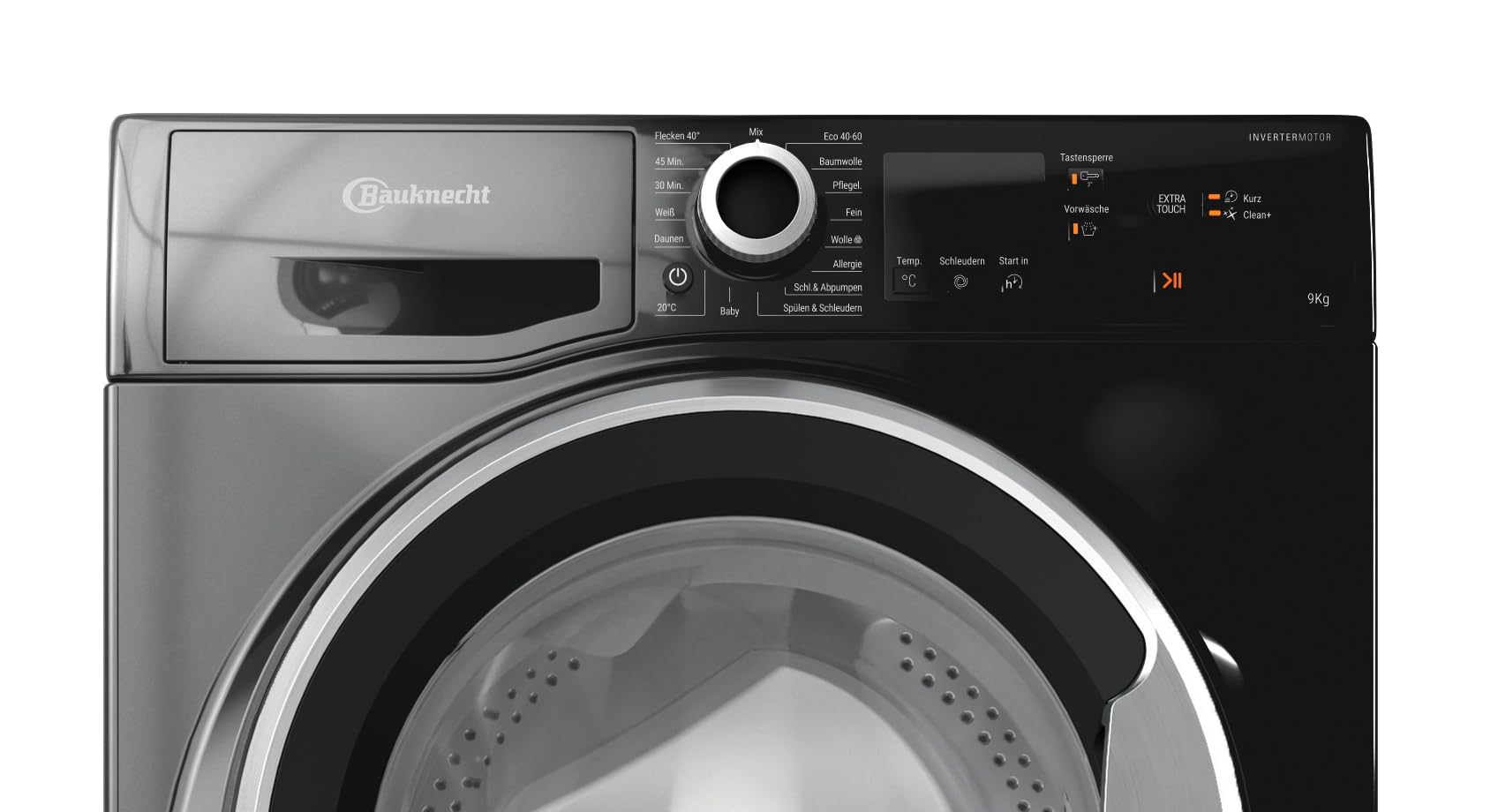 Bauknecht W9 S6300 A Waschmaschine Frontlader 9kg EEK A Schwarz Inverter-Motor