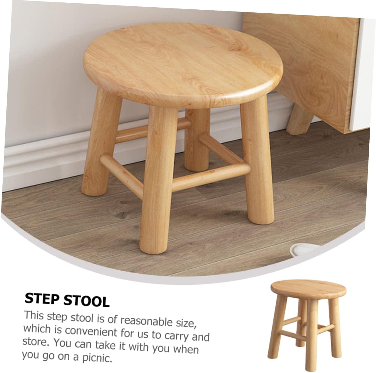 PRETYZOOM Girl Step Stool Boys and Girls Bathroom Stool Stable Safe Multi-Purpose Portable