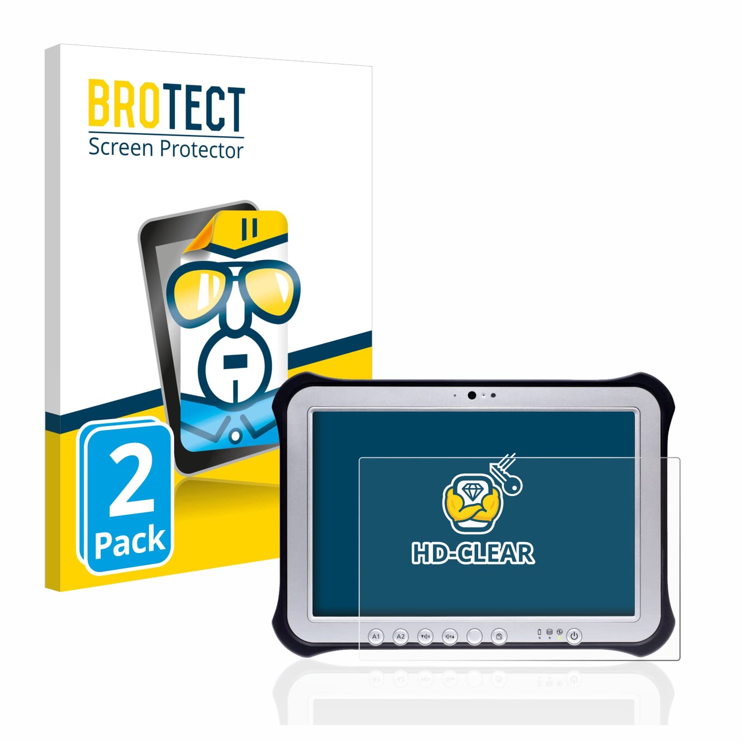 Protector Anti-huellas Fácil Instalación Protector De Pantalla Mate Para Panasonic Toughbook FZ-G2/G2 - Cristal Templado 9H, Antirreflectante Airglass Mate Brotect