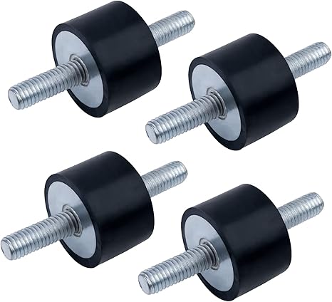 4pcs M5x20x15mm Doubles Termine Supports De Caoutchouc Anti-vibration De Supports En Caoutchouc