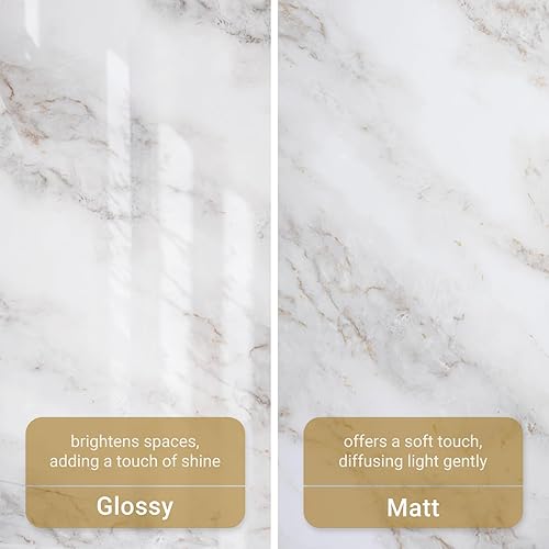 Miniatura 9 de Homein Papel de contacto de mármol, papel autoadhesivo impermeable para encimeras, para armarios, cajones, cocina, muebles antiguos, moderno, blanco