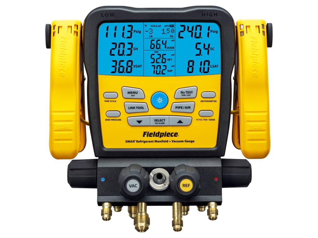 Buy FieldpieceWireless SMAN Refrigerant Manifold with Vacuum Gauge
