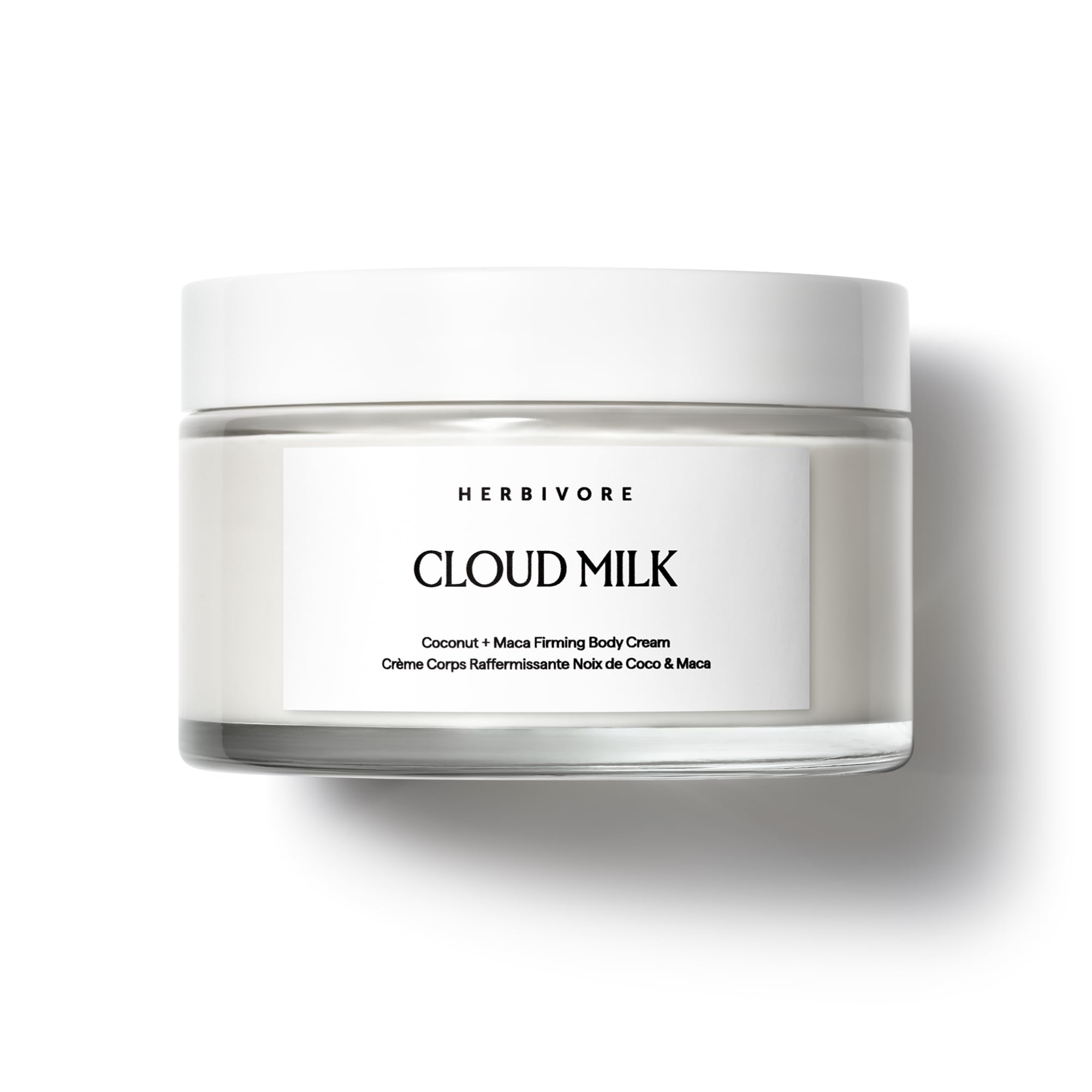 HERBIVORE Cloud Milk Coconut + Maca Firming Body Cream I Fast Absorbing Moisturizer for Smoother, Firmer Looking Skin I Vegan, for All Skin Types, 195 mL / 6.6 oz