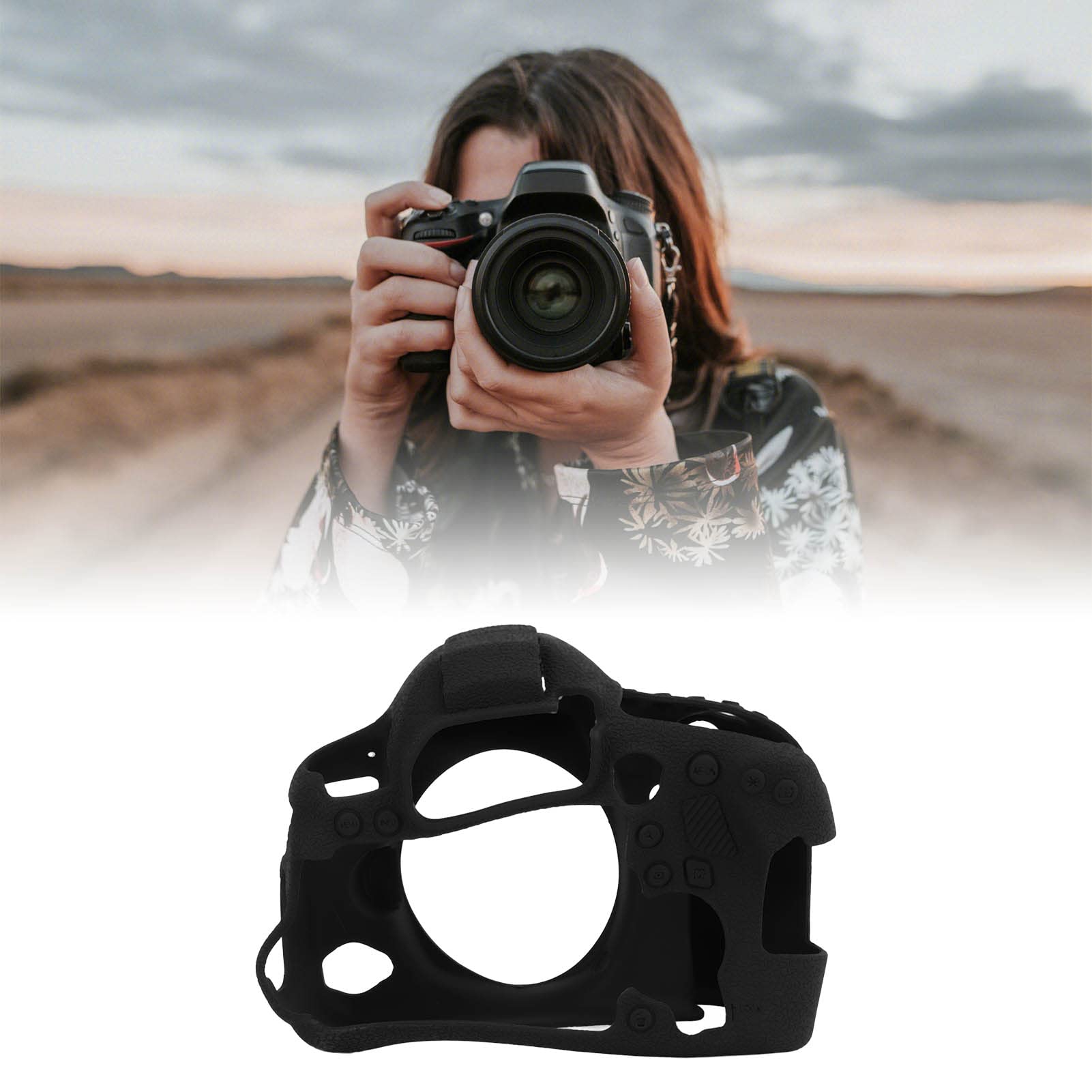 Custodia Protettiva in Silicone per Fotocamera per 6D MARK II Custodia Morbida e Resistente Lavabile
