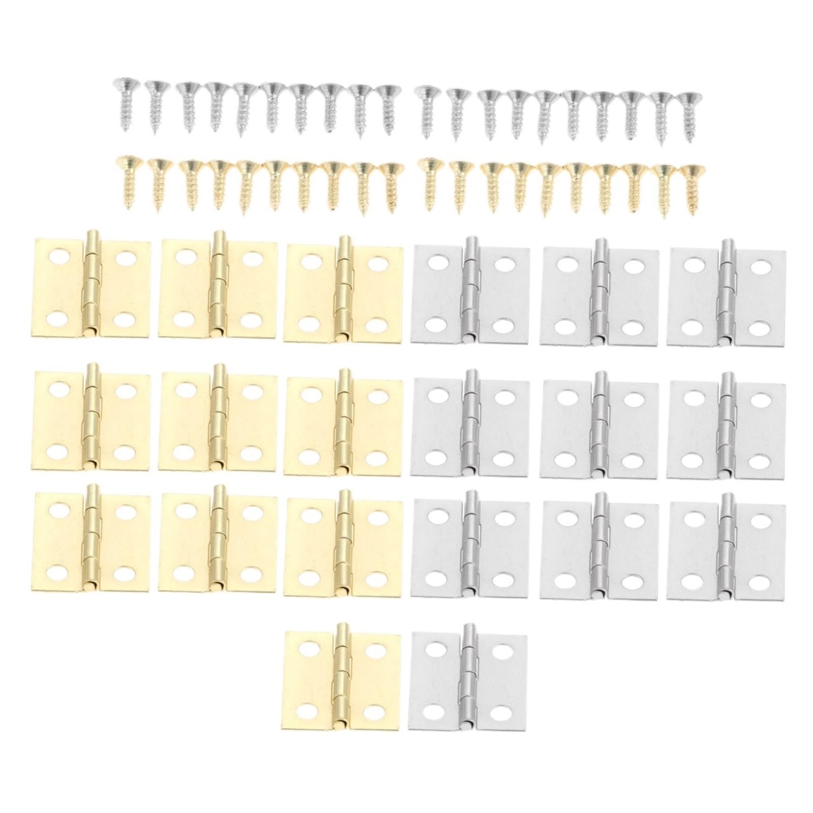 Kdhcvkz Black 20Pcs Door Cabinet Hinges With Screws 18 * 16Mm(Black)