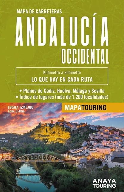 Portada de Mapa de Carreteras de Andalucía Occidental Escala 1:340