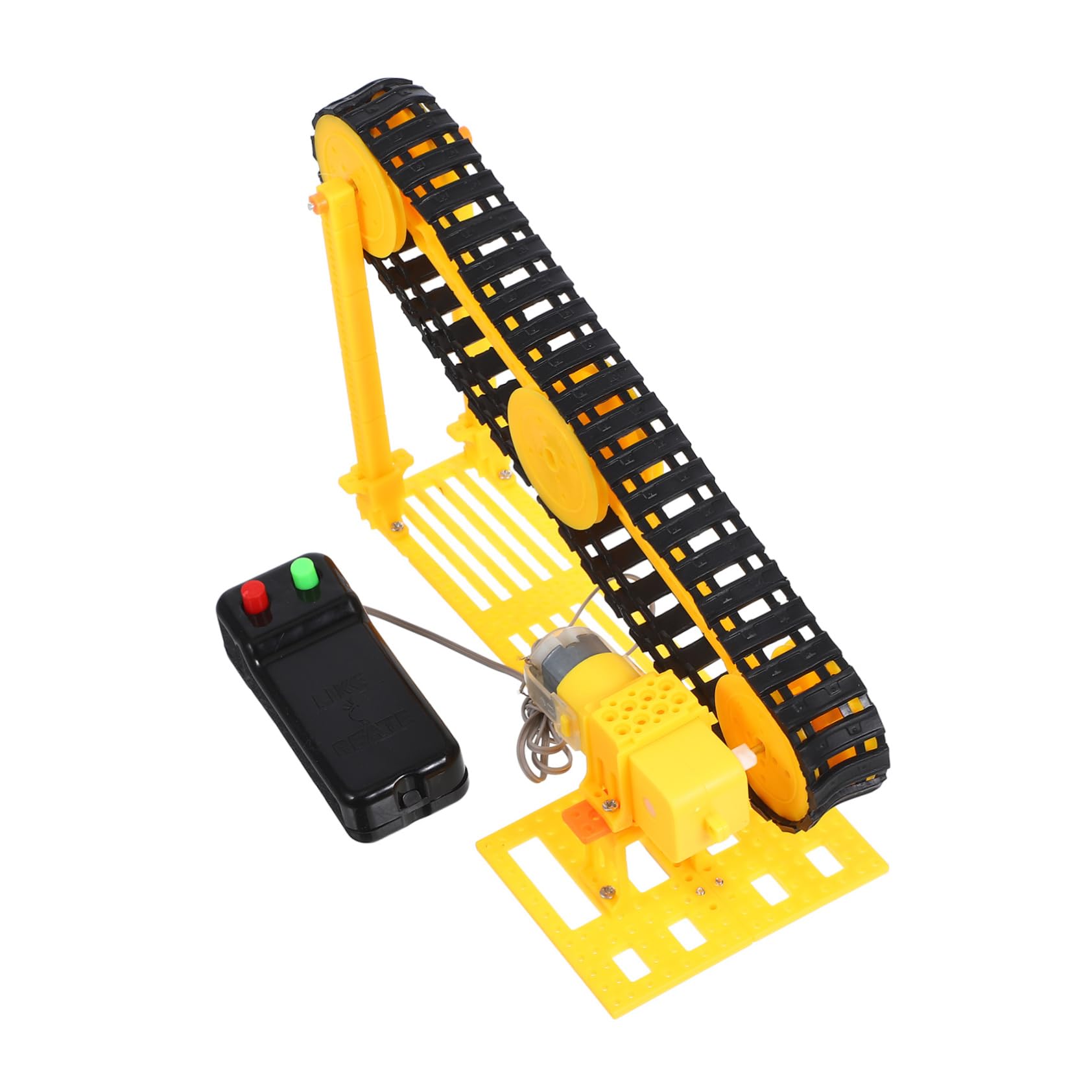 Inoomp Diy Conveyor Belt Model Educational Science Experiment Kit for Kids Hands-on Building Toy Interactive Learning Home Activity