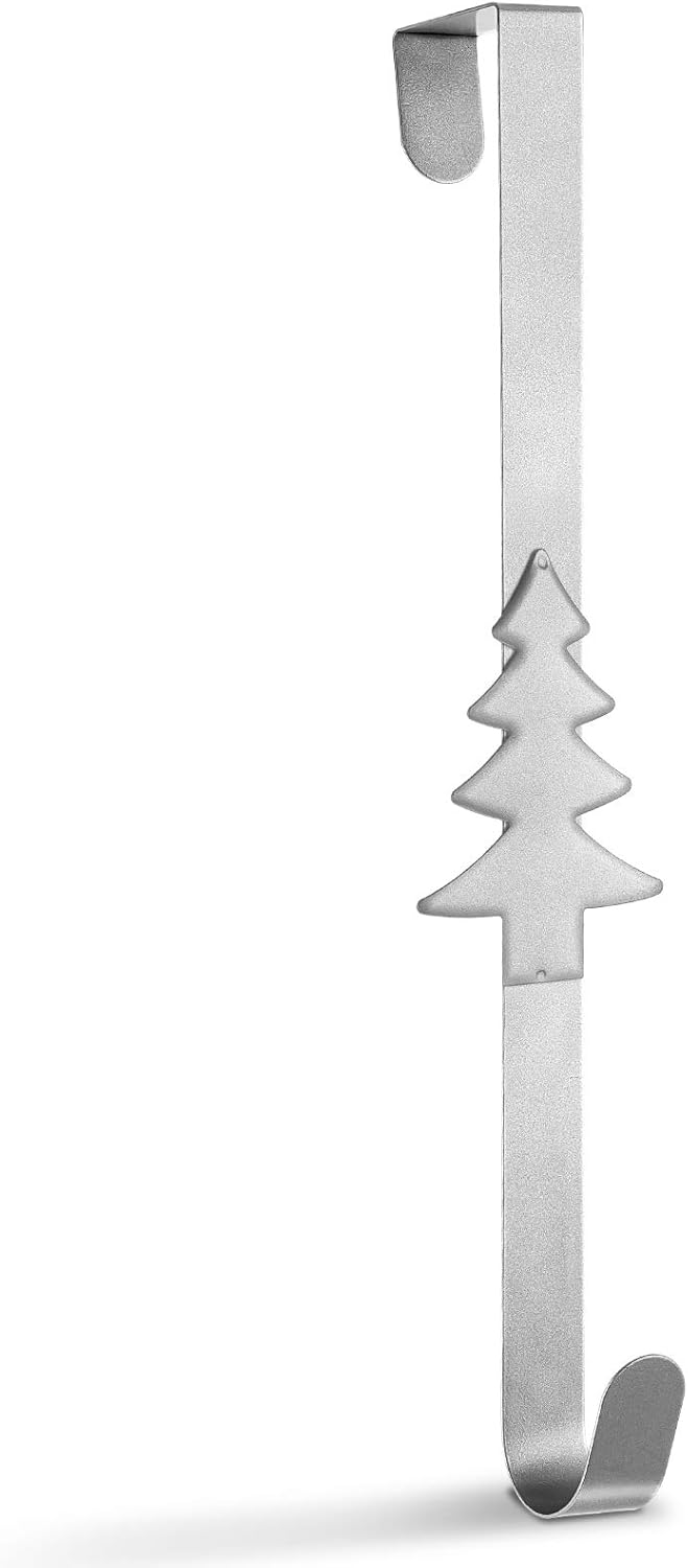 Whaline Christmas Wreath Hanger Over the Door Metal Wreath Hook
