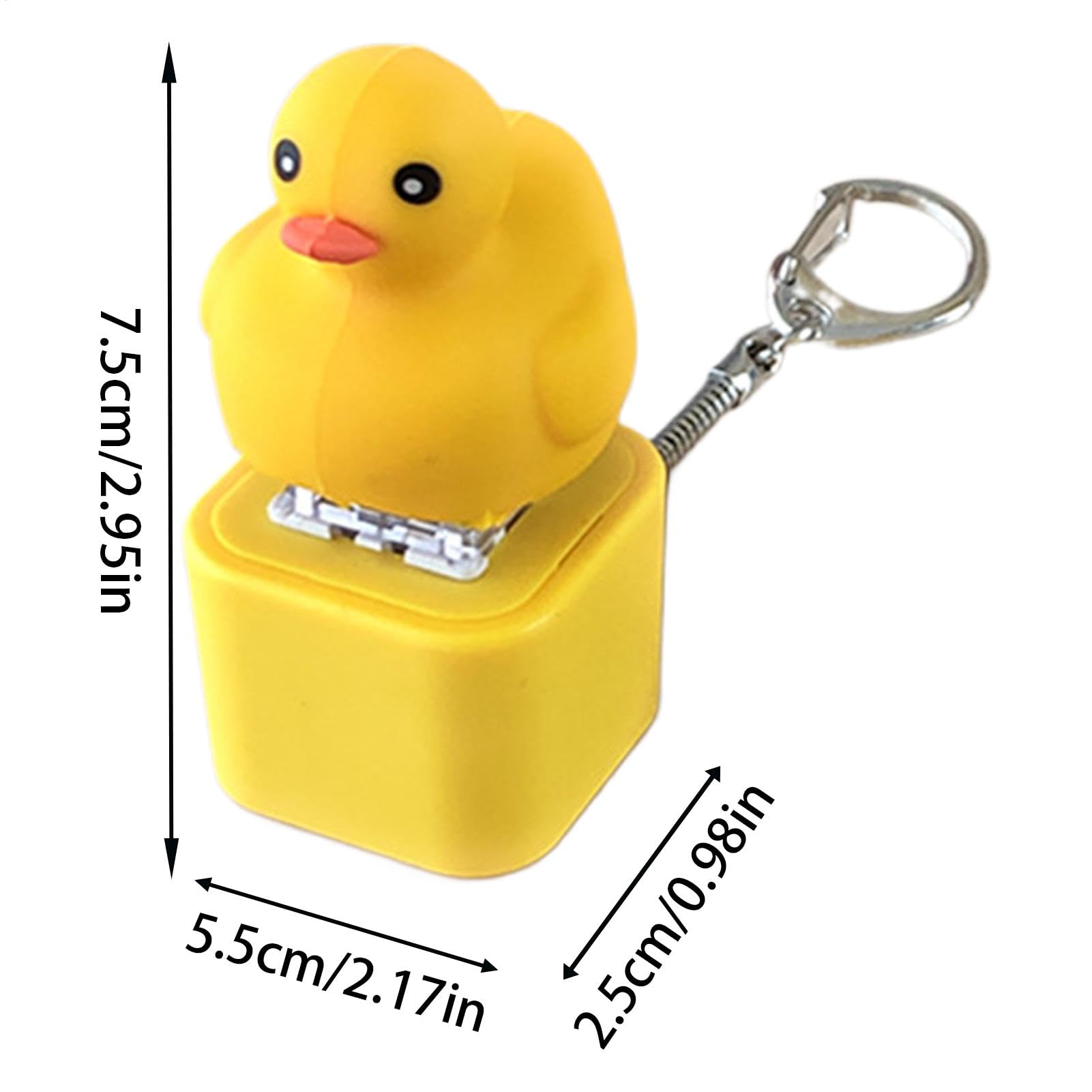 Amazon.co.jp: Yorarely クワクワと鳴くアヒルのキーホルダー