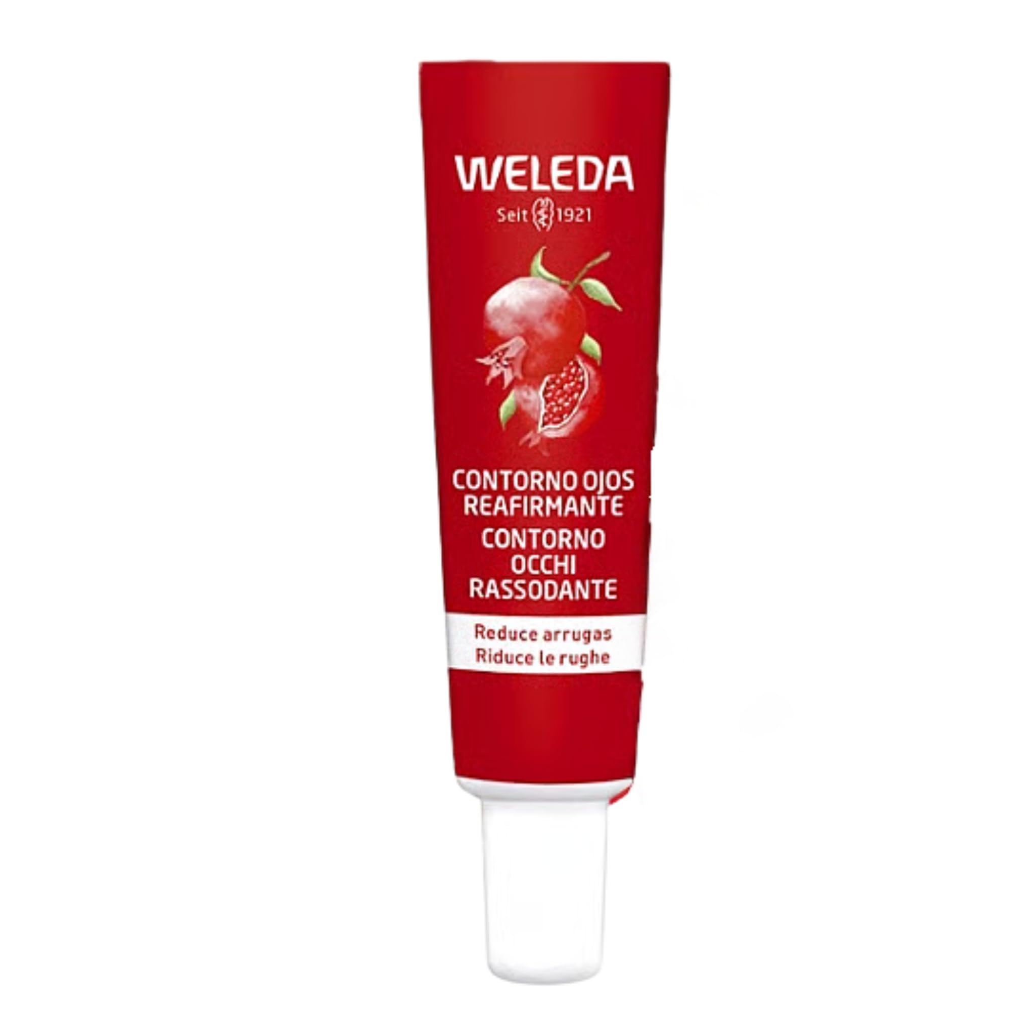 Weleda - Contorno de Ojos Reafirmante de Granada, Reduce las Arrugas, las Ojeras y las Bolsas, Reafirma e Ilumina, con Aceite de Granada y Péptidos de Raíz de Maca, Tratamiento Natural - 12 ml