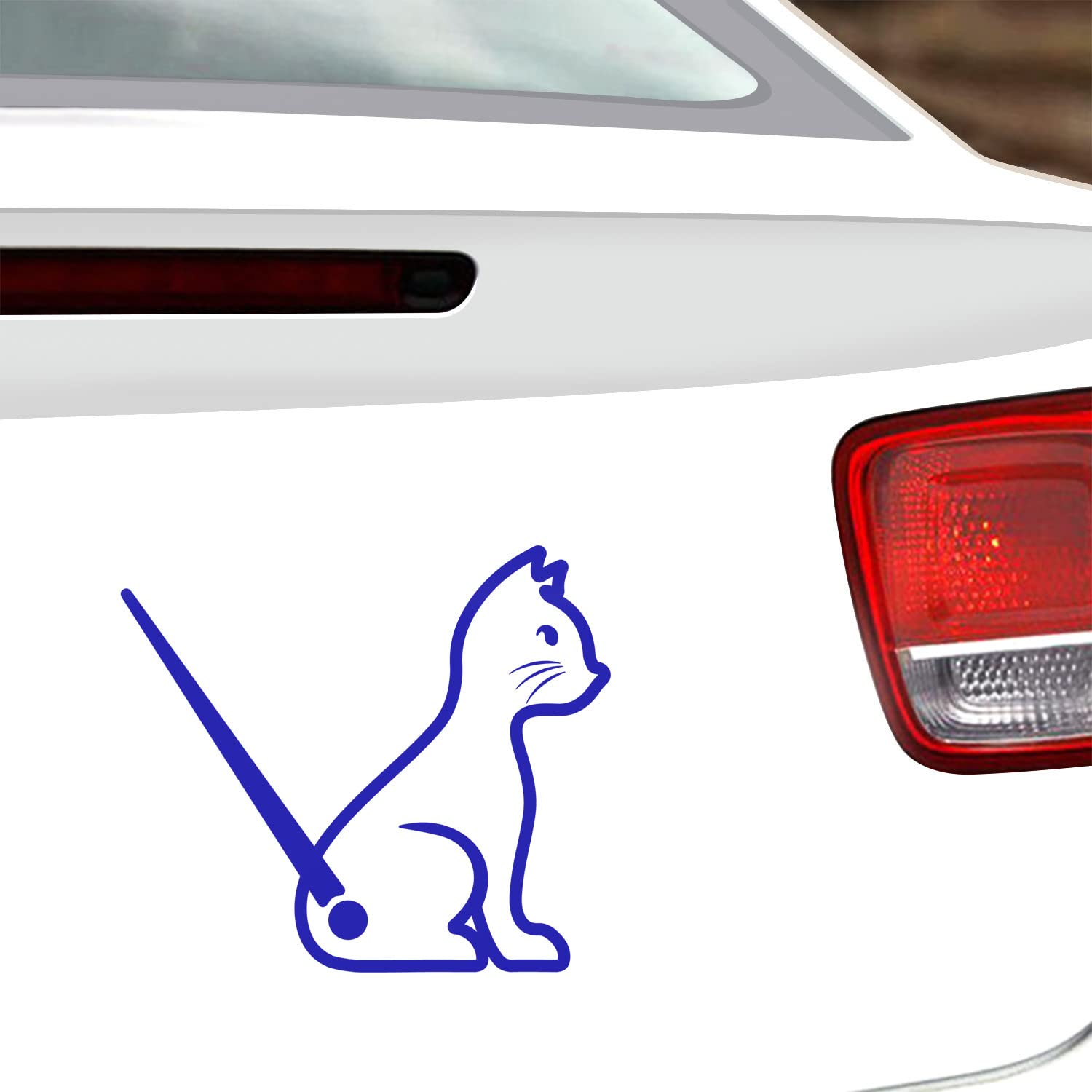 Mooie kat dier autosticker grappige kat bewegende staart