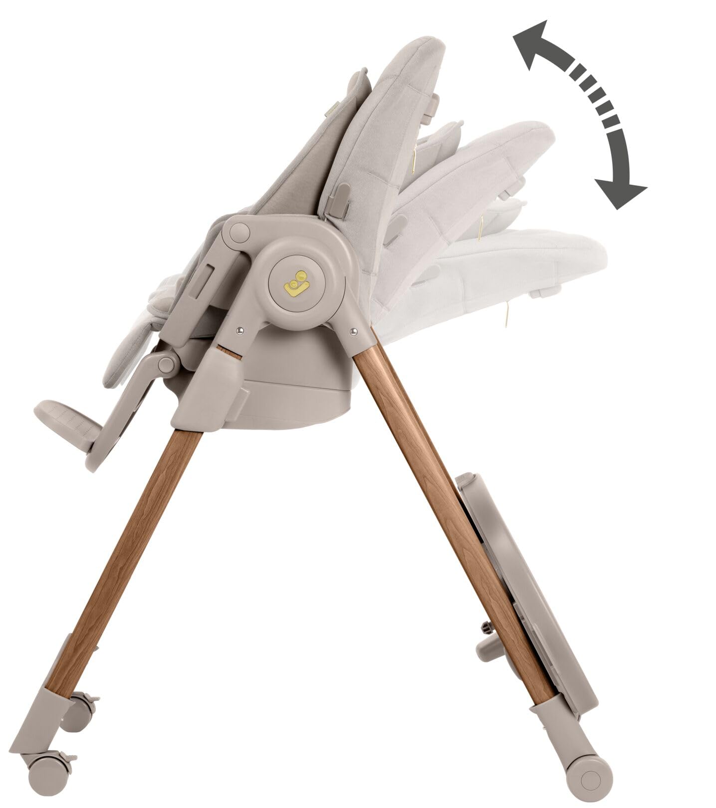 Maxi-Cosi Minla Plus Kinderhochstuhl Mitwachsend, 0–14 Jahre, 0–60 kg, kompakt faltbar, Elegance Beige