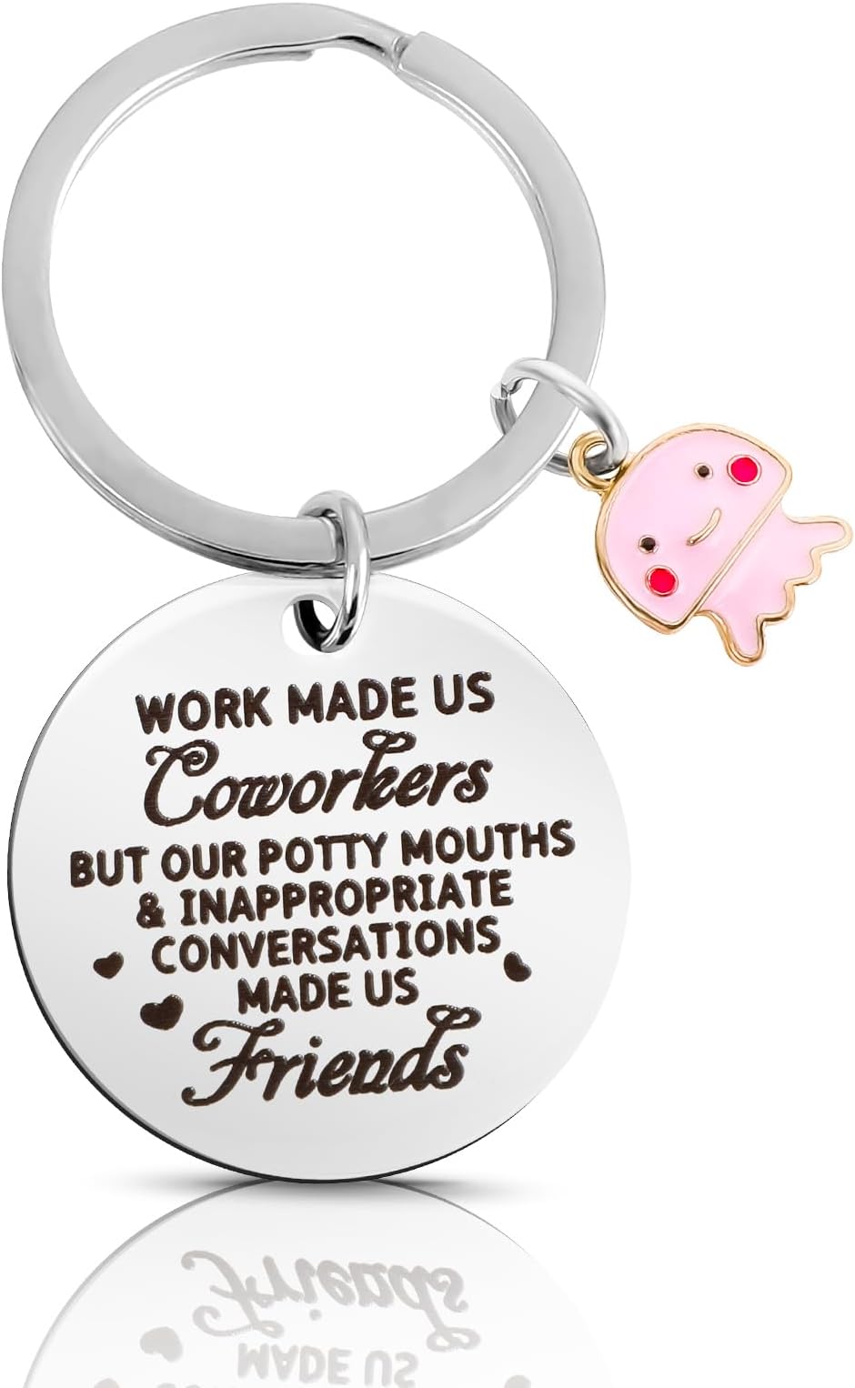 Keychain Colleague Leaving Gifts for Women Men Coworkers Friend Keychain for Women Funny Retirement Gifts For Birthday Work Made Us Colleagues Keyring