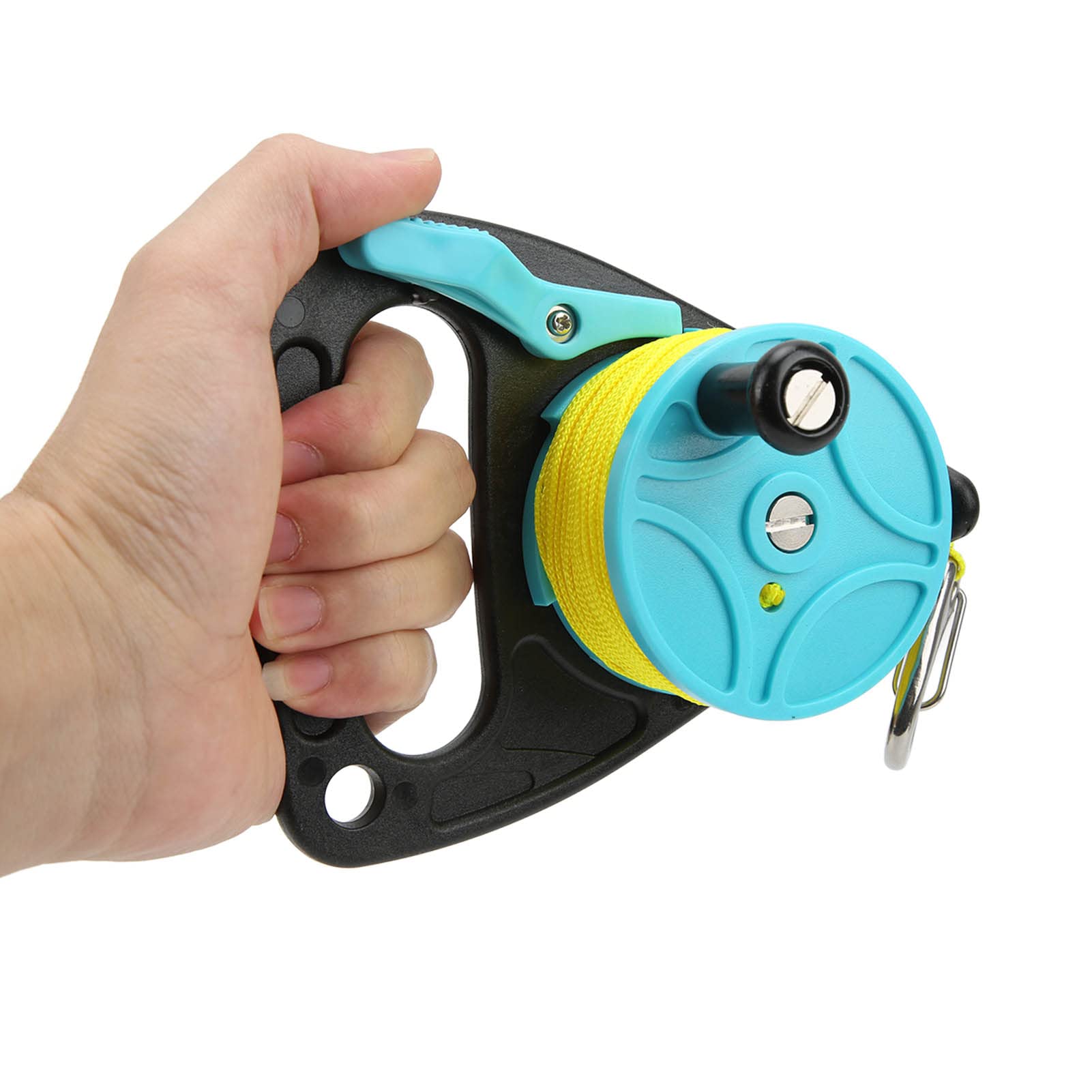 KIMISS Carrete de Buceo Carrete de Pesca de Buceo Carrete de Pesca de Buceo Carrete de Buceo Carrete de Buceo con Gancho de Tapón de Pulgar para Bucear bajo el Agua Deportes Acuáticos