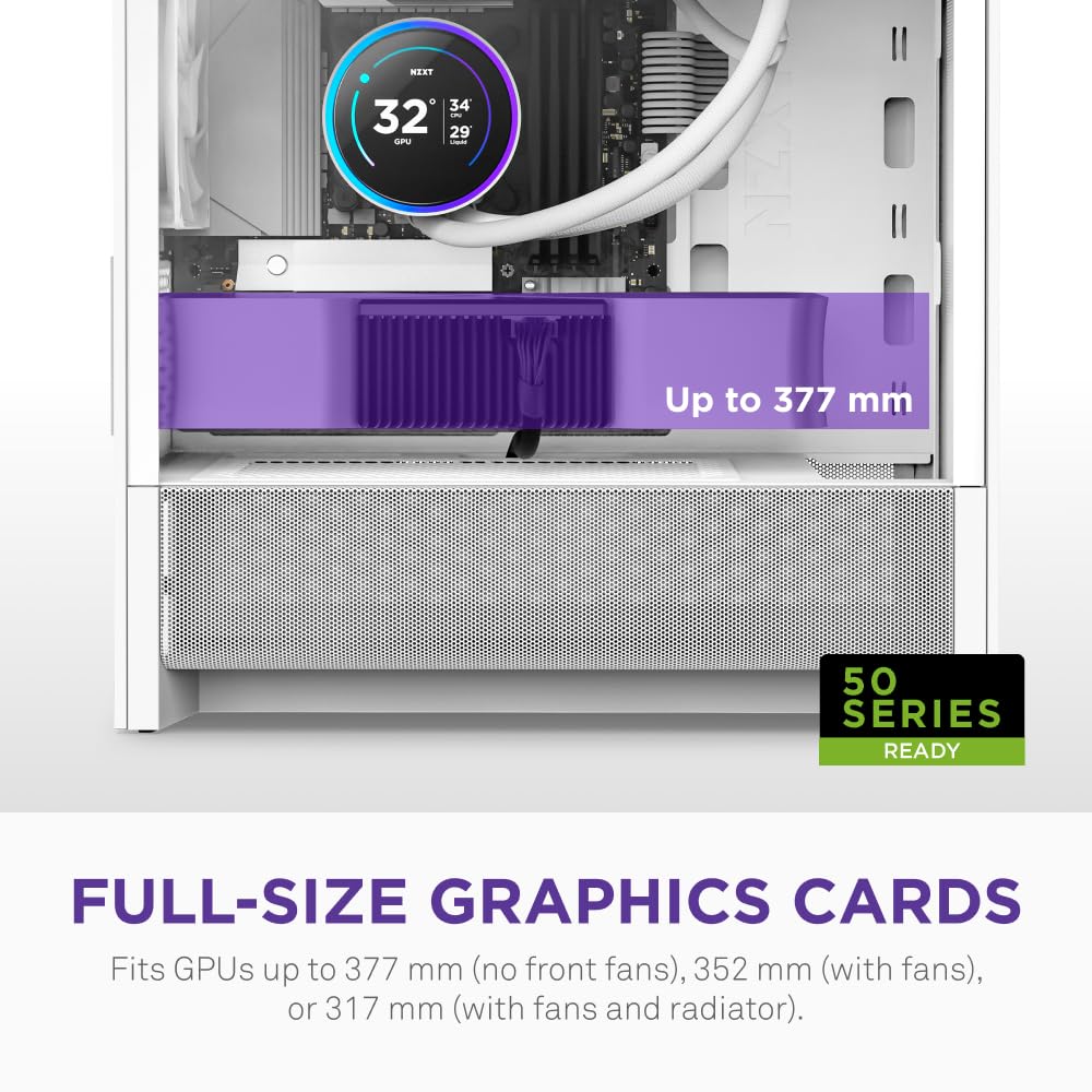 NZXT Fluxo H3 – Capa para PC Micro-ATX – Fluxo de ar otimizado