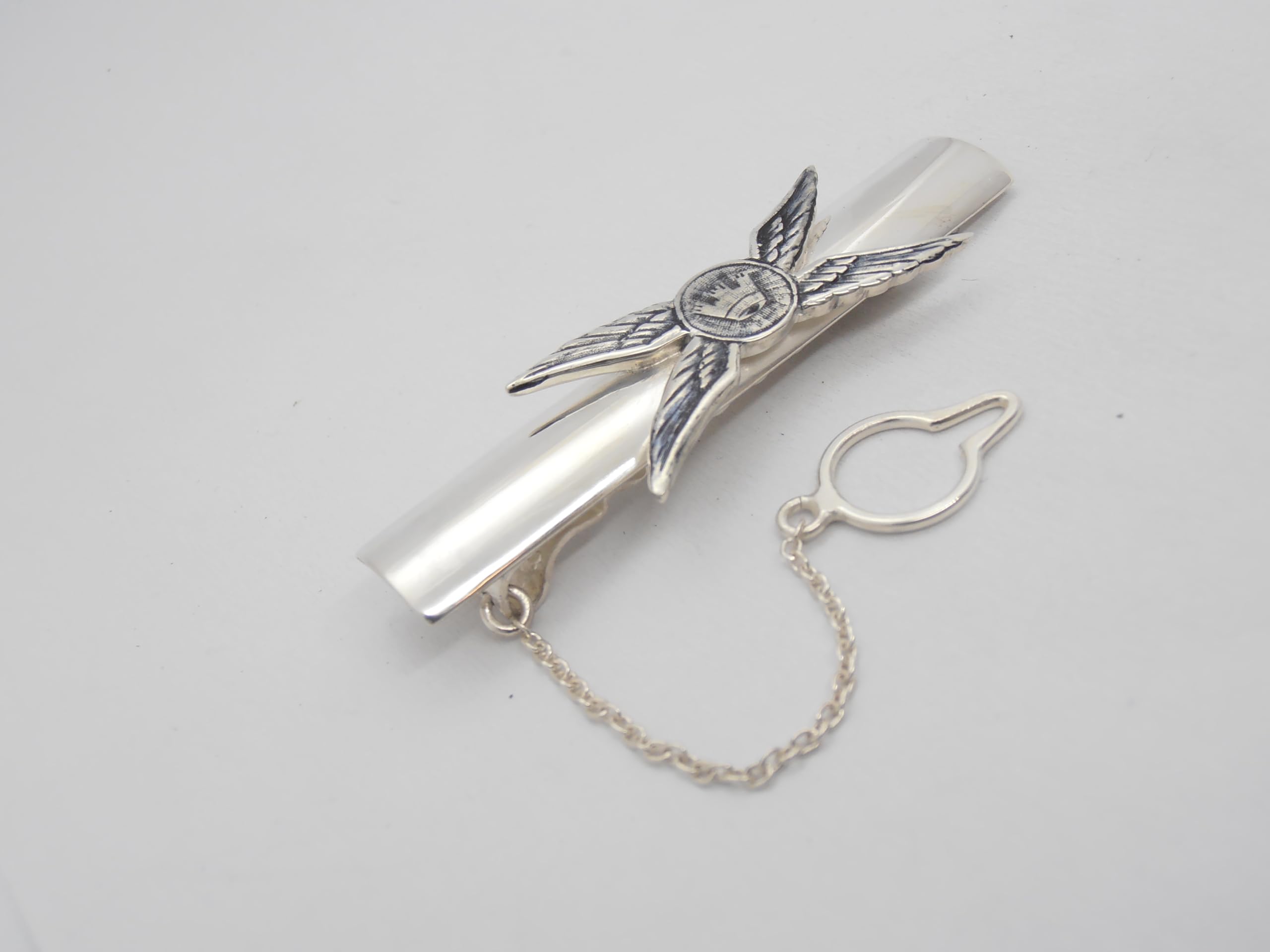 Elicotterista Militare : Fermacravatta in Argento 925 - Brevetto Pilota Elicottero - Aeronautica