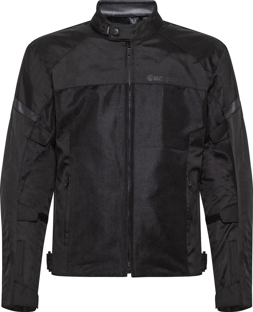Chaqueta de moto de verano con certificación CE DUNA, con grandes inserciones de malla para una ventilación perfecta, disponible en negro o gris