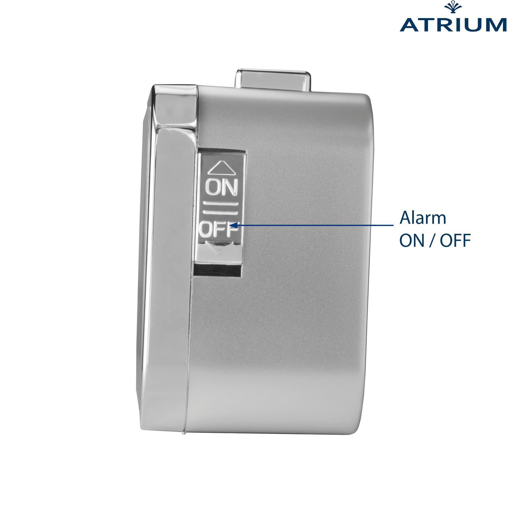 Atrium senior alarm clock analogue silver A530-19
