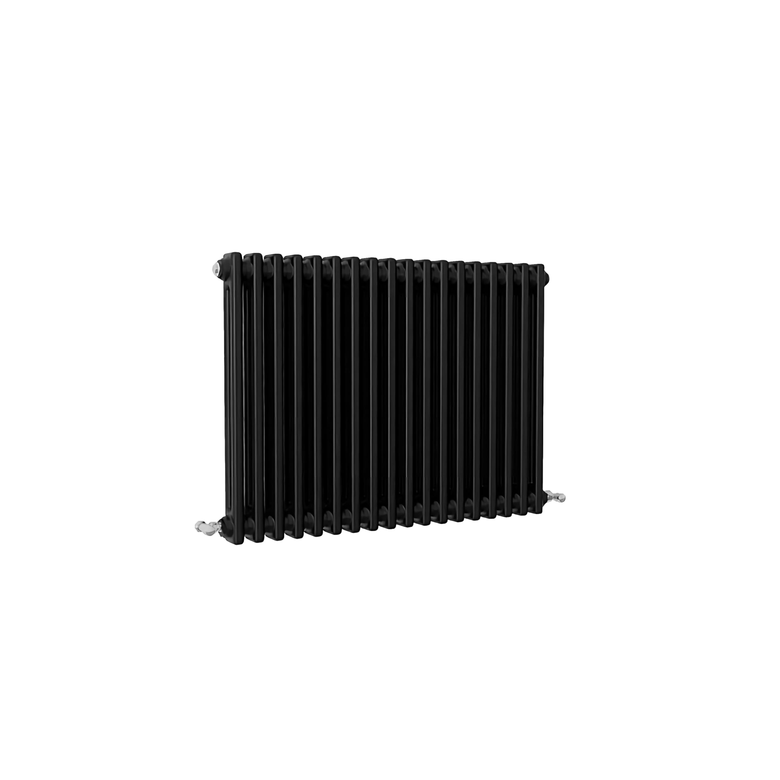 SLINE SANITARY Traditional 2 Column Cast Iron Style Radiator Horizontal Black 600x830mm