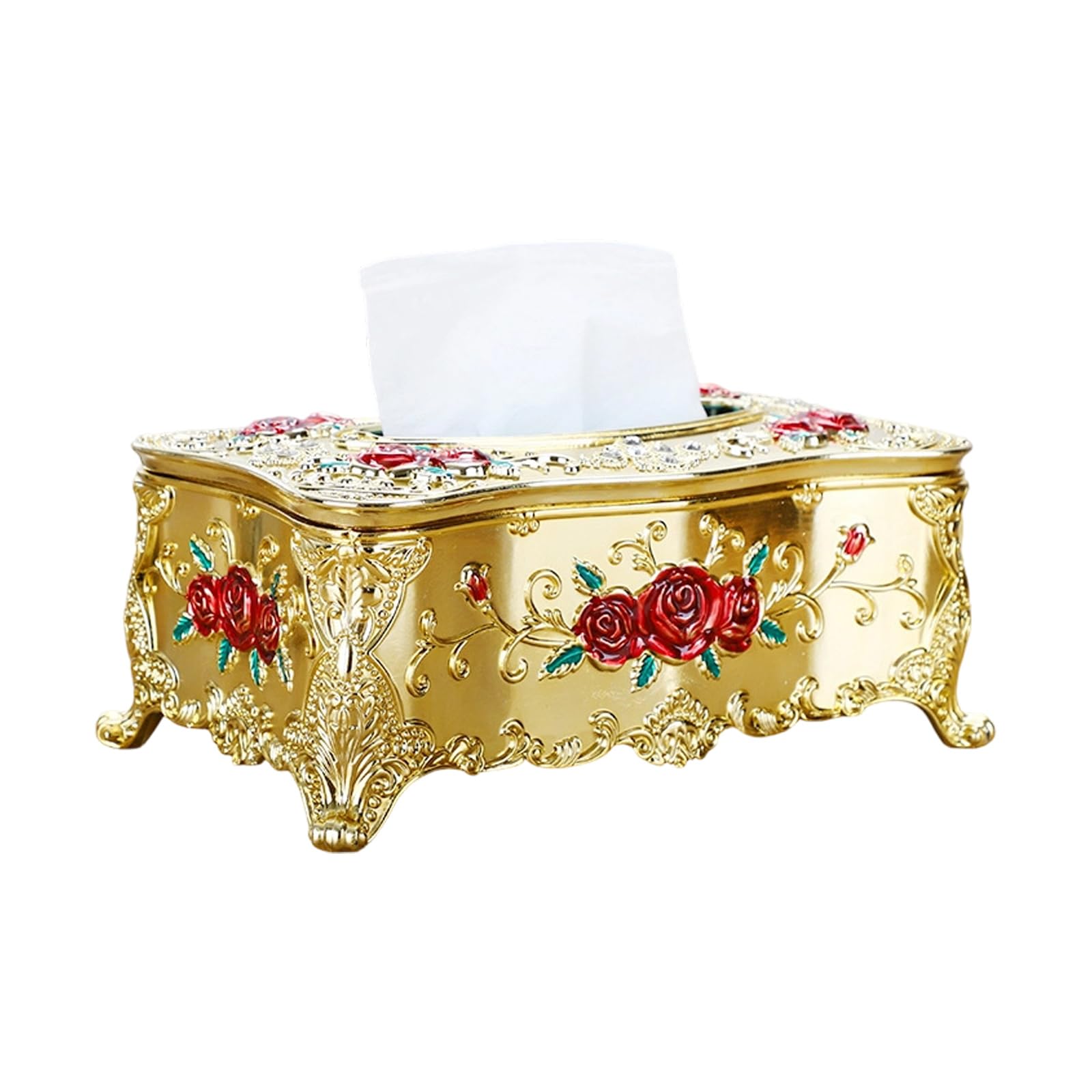 Modern Tissue Storage Container Sturdy ABS Materials for Countertop Placement ABS Tissue Holder