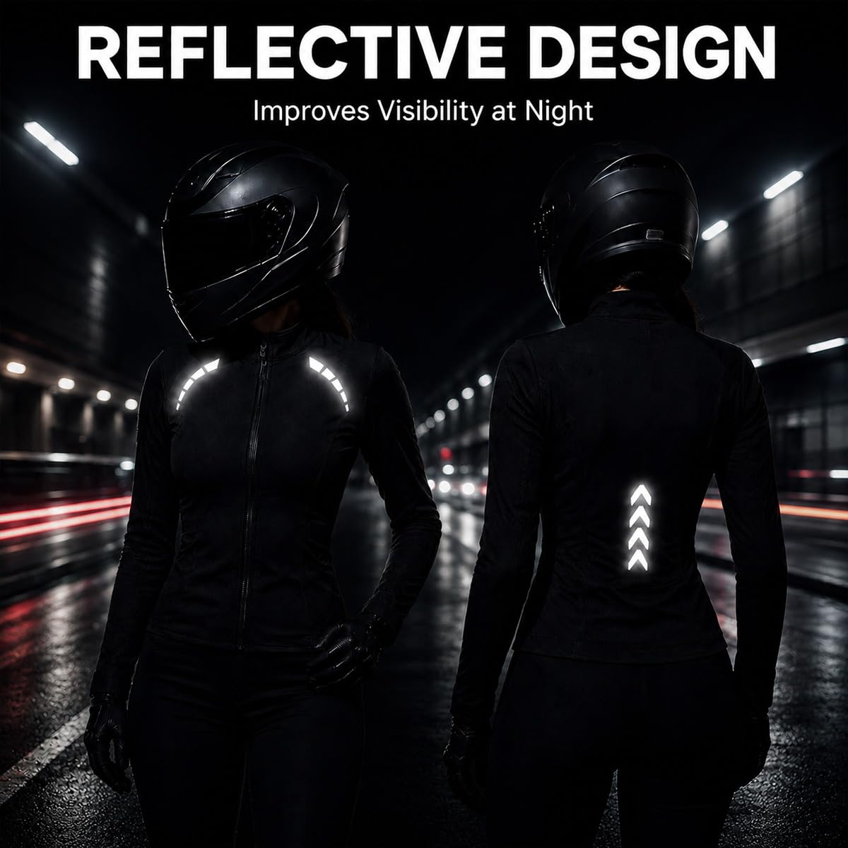 Veste Moto Femme CE avec Protections homologuées pour Voyages à Moto