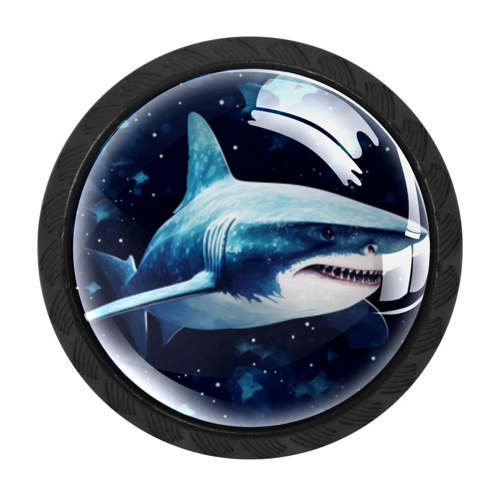 Chenzzzz Multicolored 18 4 Pack Starry Sky Shark Drawer Knob Cabinet Hardware