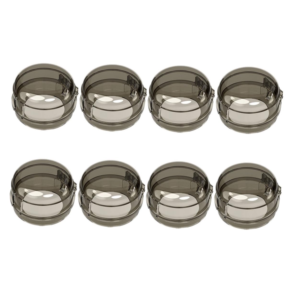 Couvercles de Boutons de Cuisinière à Gaz Noirs PC 8 Pièces