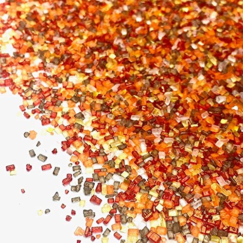 COOL MOM SPRINKLES Mezcla de azúcar de otoño (4 onzas), chispas temáticas para decorar pasteles, cupcakes, galletas y postres, mezcladas en los