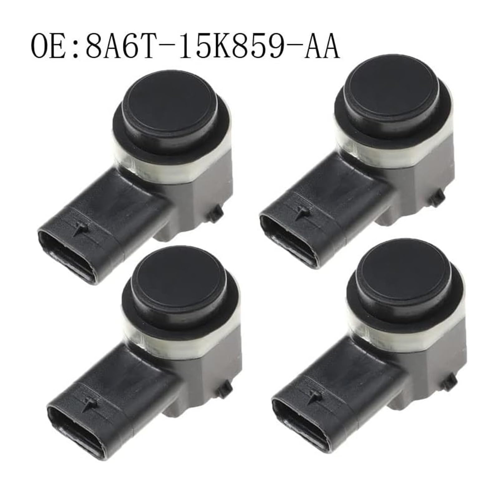 Sensor de Radar de Aparcamiento para Coche 8A6T-15K859-AA 9G9215K859AB, 4 Unidades, Detector de Aparcamiento para Parachoques PDC.