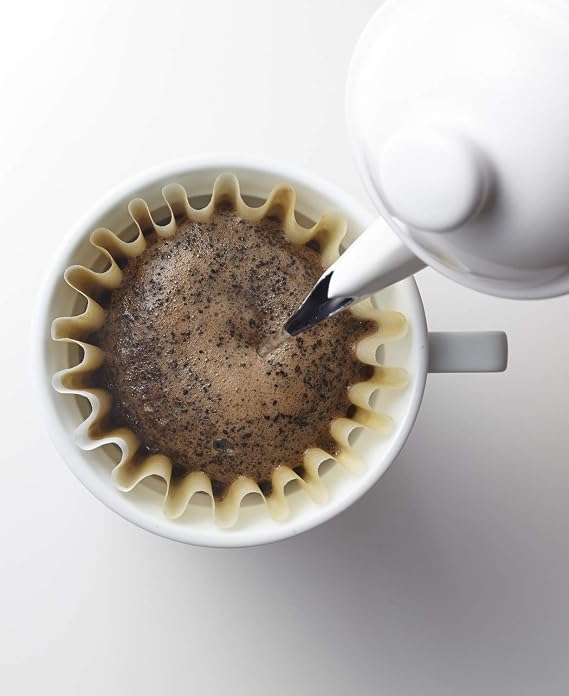 Kalita #01035 Ceramic Coffee Dripper, Hasami Ware, For 1 to 2 People, Wave