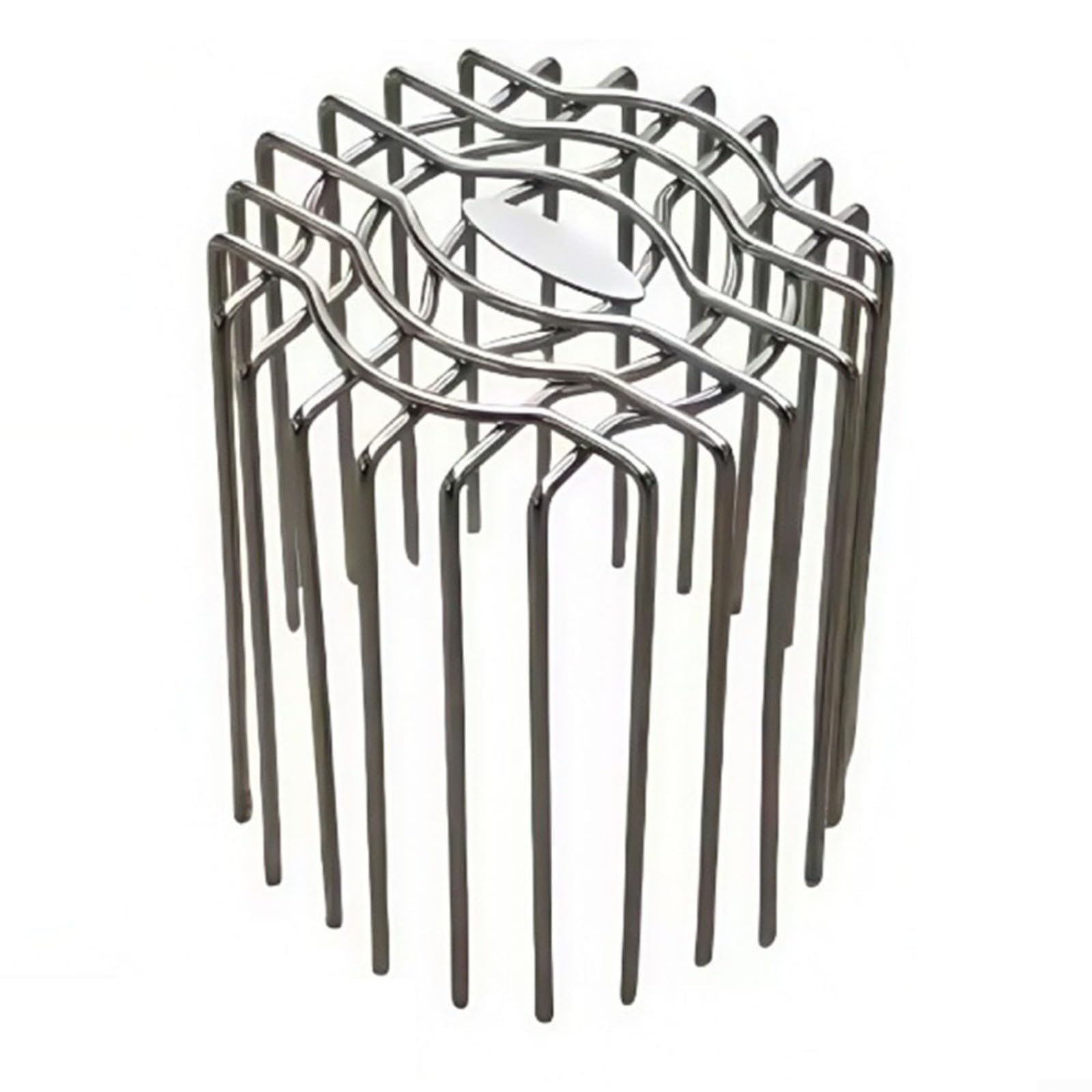 Fauhapyway Drain Outdoor Roof Stainless Steel Round Floor Cover Large Displacement Balcony Drainage Pipe Cap Exhaust (90mm)