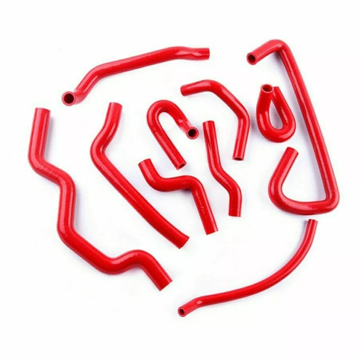 CMS 3 Layer Silicone Radiator Hose for Rena ULT Cl io Wil liamS 19 16S 16V F7P 1.8L 1988-1997 (RED)