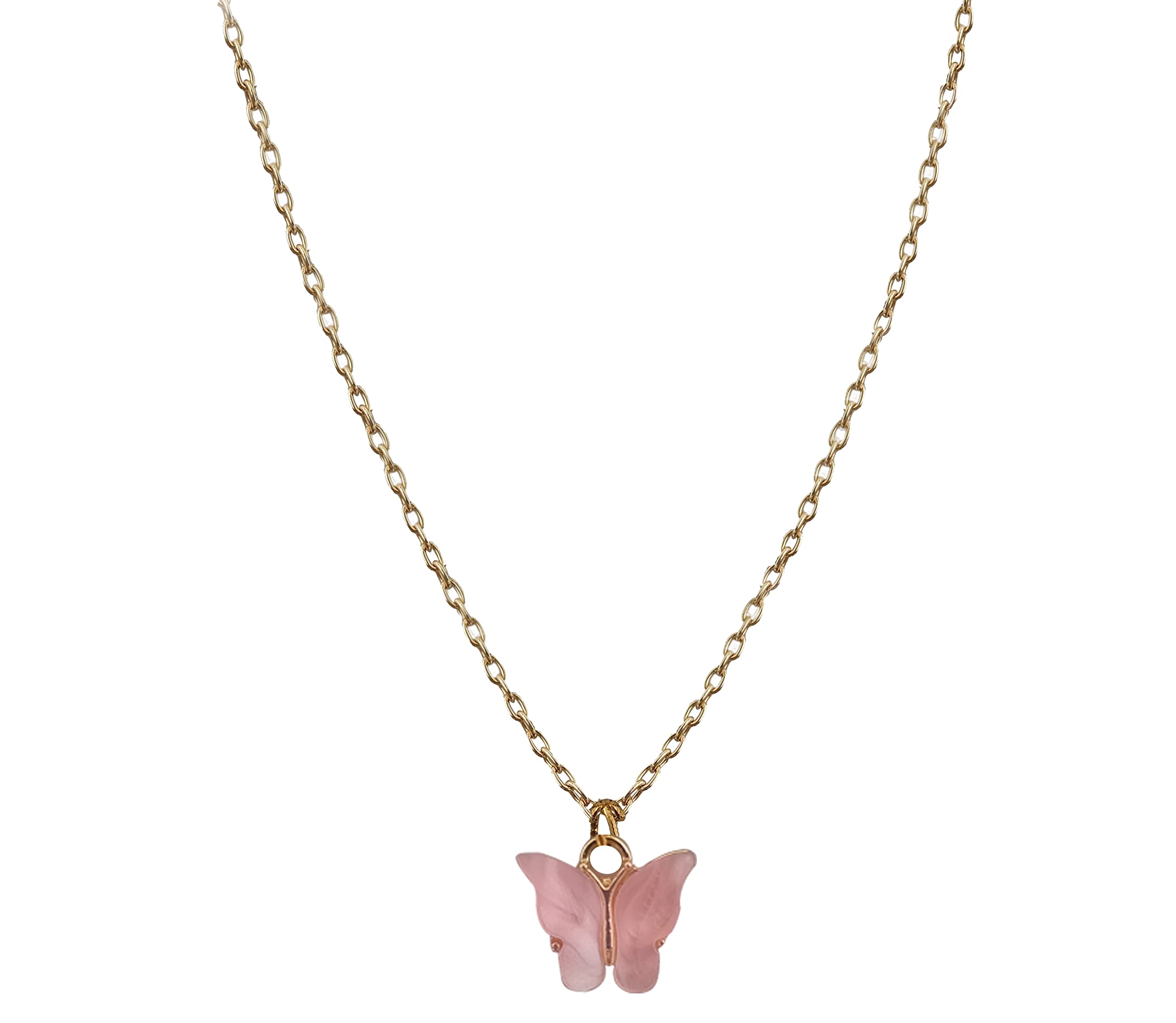 See full amazon price history chart for RedChimes Gold Chain Plated Pink Butterfly Pendant Necklace for Women and Girls Style-4 RedChimes Gold Chain Plated Pink Butterfly Pendant Necklace for Women and Girls Style-4 (B09WN42Z87) Amazon Price History, Amazon Price Tracker
