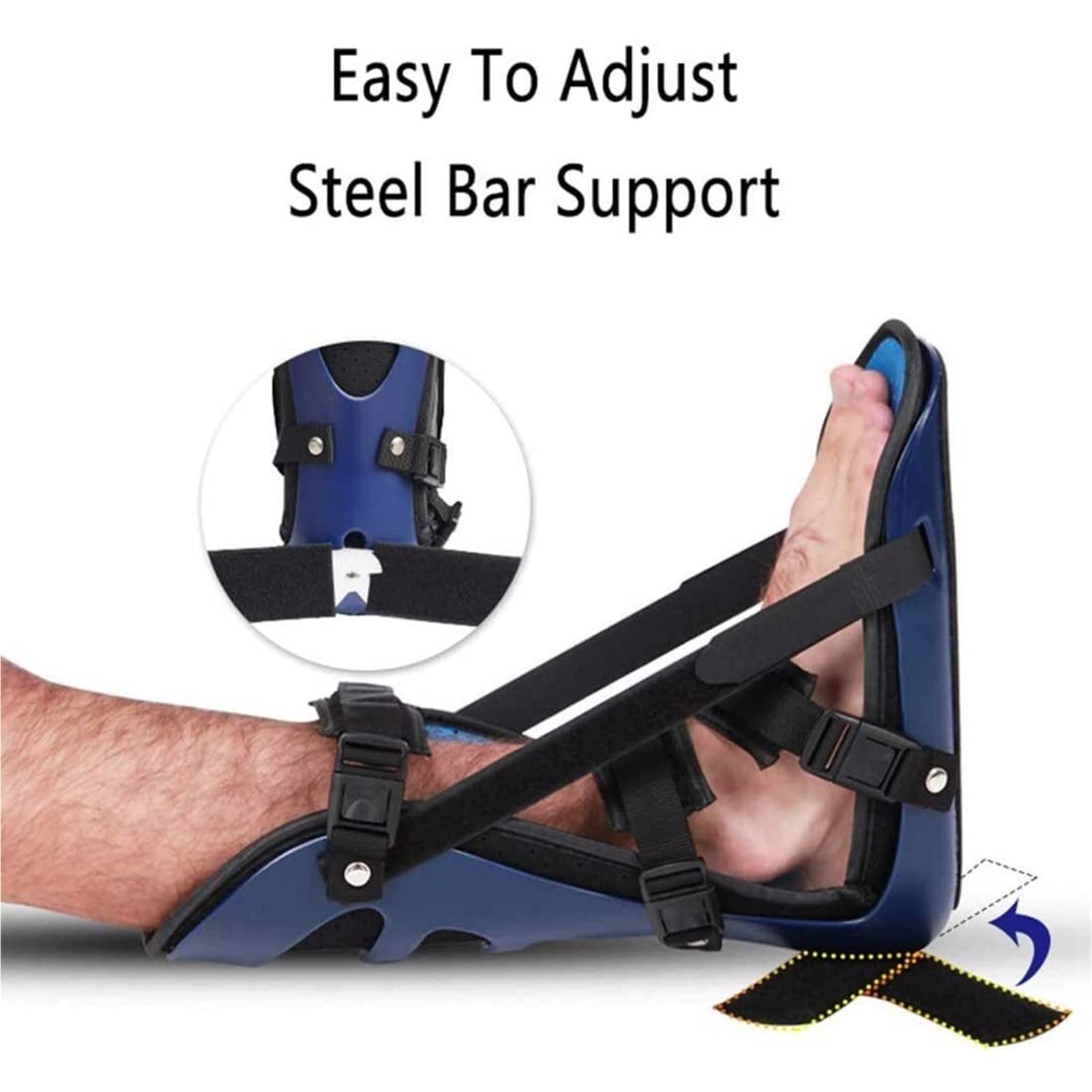 Bota elástica for dormir: férula nocturna for fascitis plantar, férula ajustable for tendinitis de Aquiles, se adapta al pie derecho o izquierdo for aliviar el dolor, el dolor de pies y el estiramient