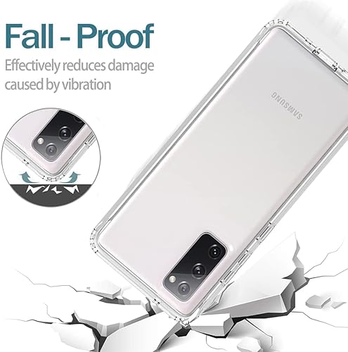 Miniatura 7 de Funda para Galaxy S20 FE 5G para Samsung S20 FE 2022 SM-G781U con protector de pantalla de vidrio templado, suave 360 cuerpo completo, a prueba de