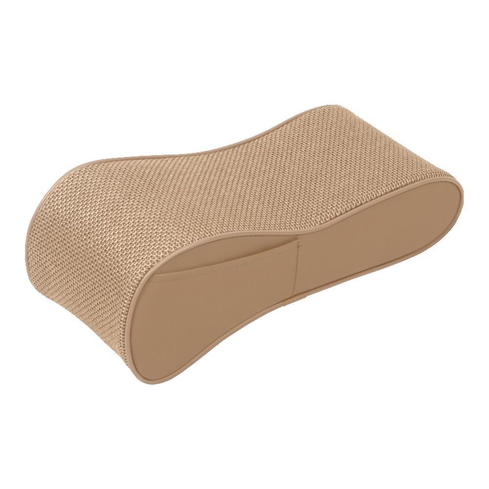 XINQQDC Console Armrest Car Armrest Storage Box Pad Hand Rest Pillow Heightened Side Box Auto Center Console Protective Cushion Car Interior Car Armrest Organizer(Beige)