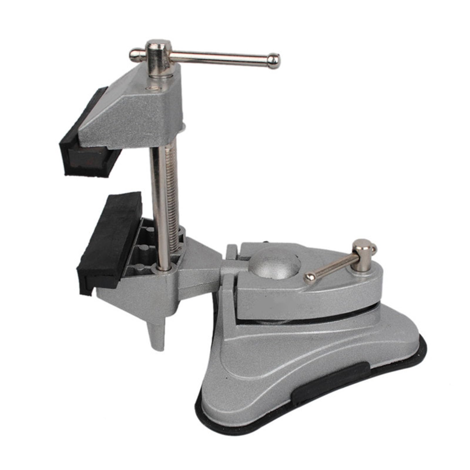 Tsophreniq A Multi Ngled 360 Degree Rotating Clamp With Suction Cup Base Vacuum Base Vise For Secure Workpiece Holding On Desktops Multi Ngled Workbench Vise