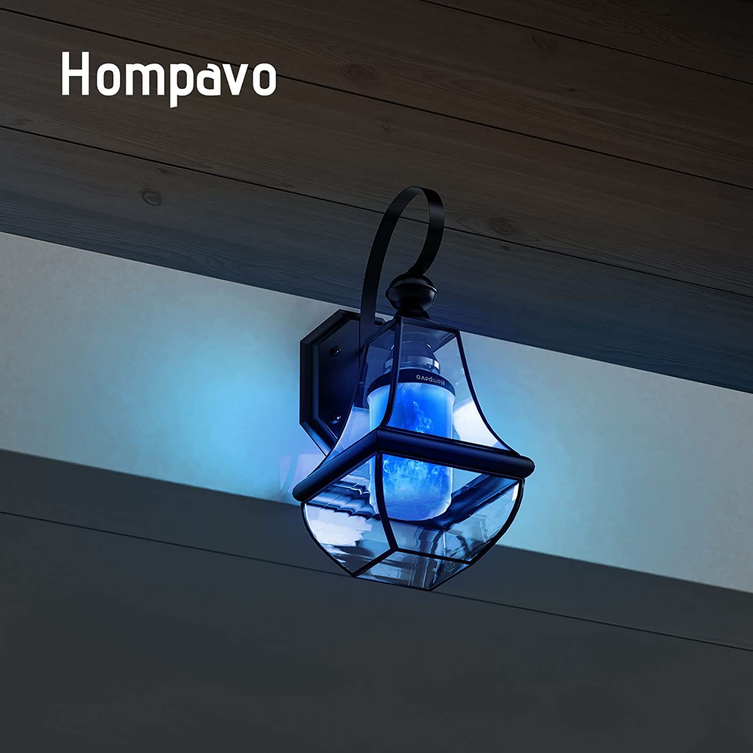Hompavo (Upgraded LED Flame Light Bulbs, 3 Modes Flickering Light Bulbs, E12 Cha Hompavo (Upgraded LED Flame Light Bulbs, 3 Modes Flickering Light Bulbs, E12 Cha