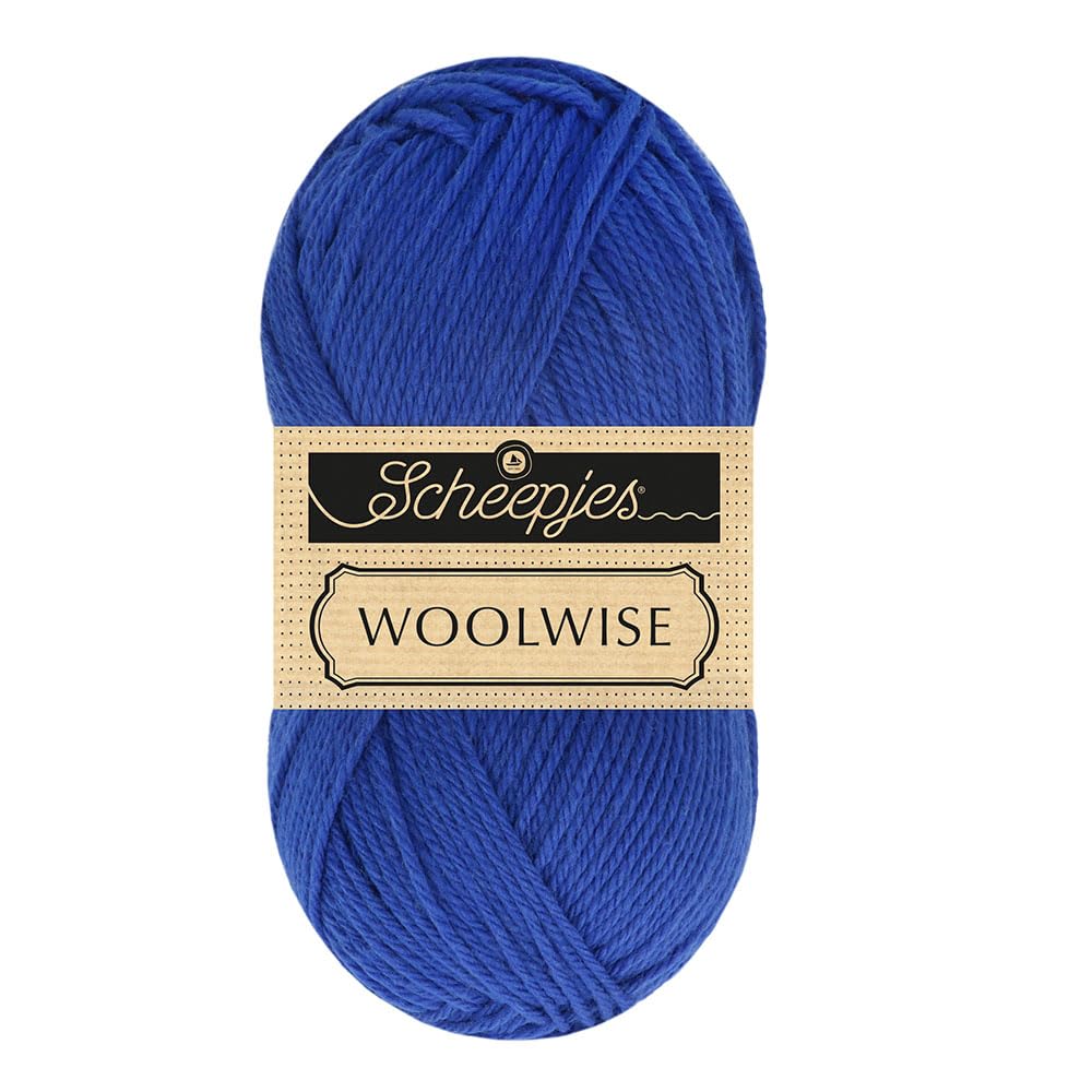 Scheepjes Woolwise 100g - 750 Navy Blue Yarn voor Breien en Haken, 1x100g