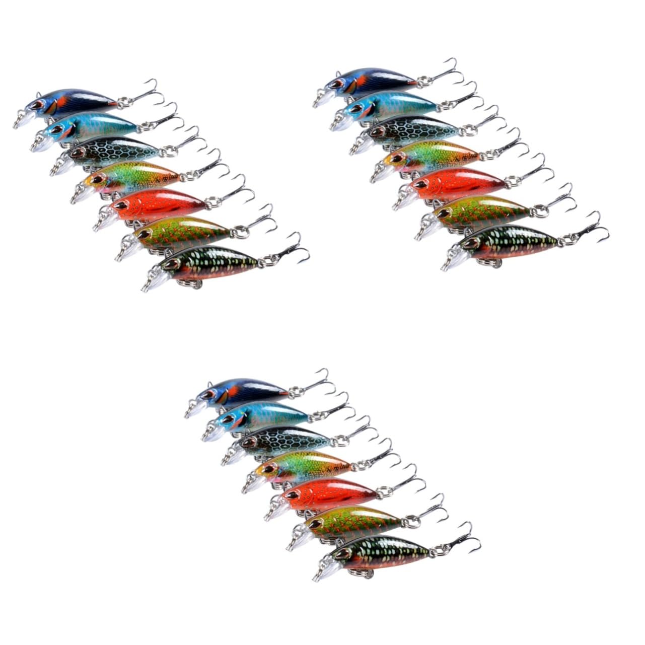 Mikikit Señuelos De Pesca Artificiales Señuelos para Hilanderos para Pescar Mini Cebos De Pesca Cebos para Pececillos Señuelos De Pesca Minnow