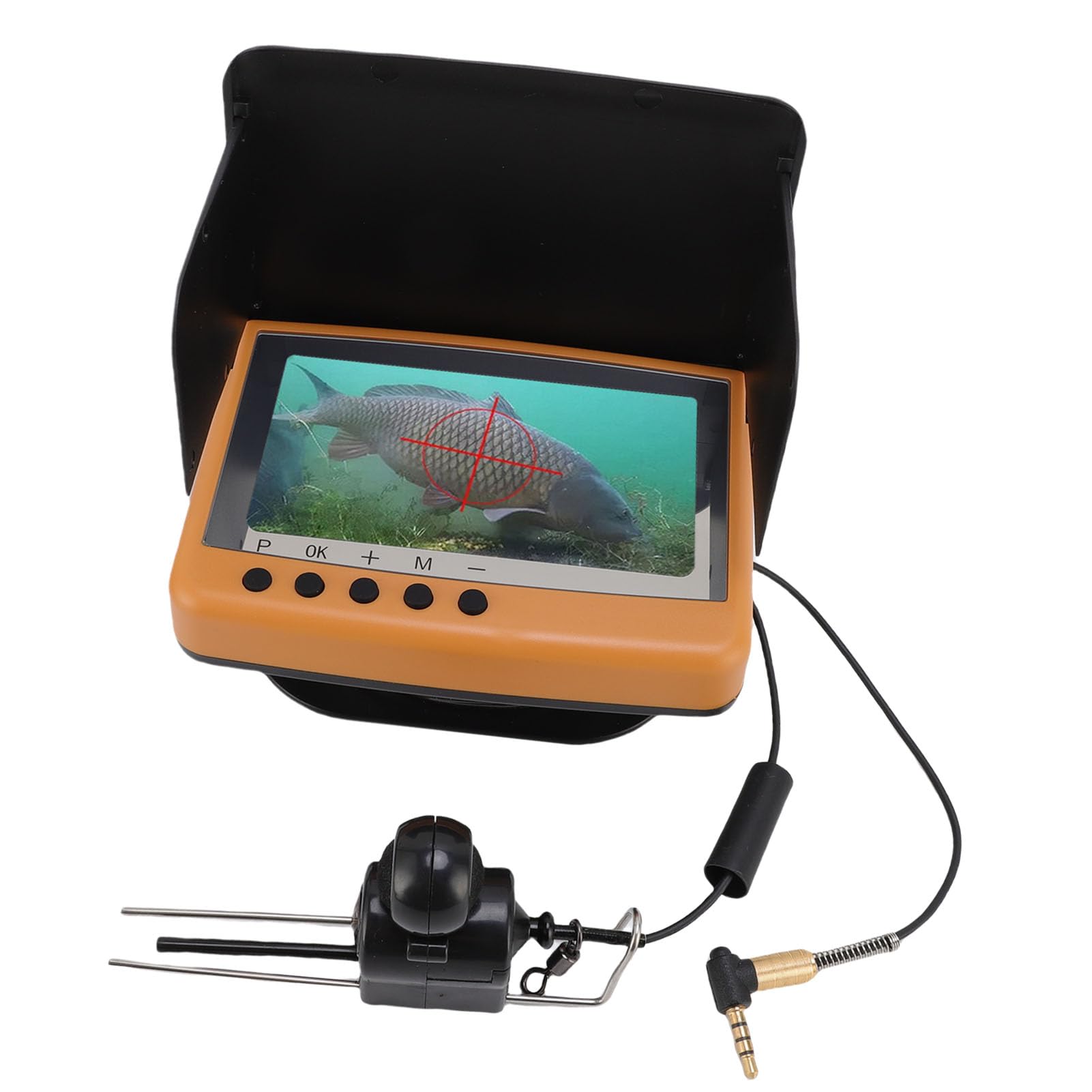 Annadue Caméra de Pêche sous-Marine 25 M Câble FHD Écran 4,5 Pouces