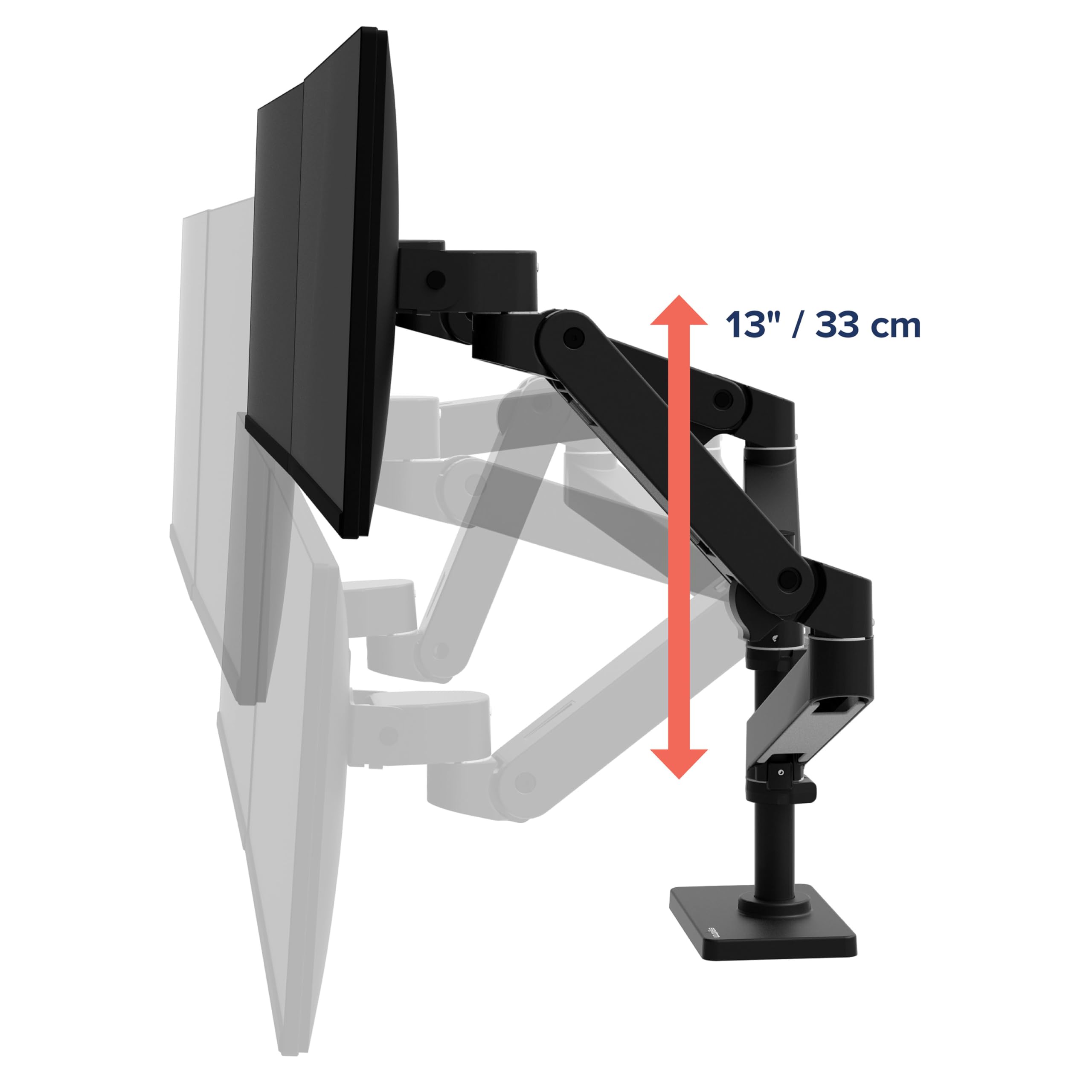 Ergotron Lx Pro Series 45-690-292 Supporti A Parete Per Tv 68,6 Cm [27] Scrivania Nero (lx Pro Arm Dual Display - Stacking Wcb)