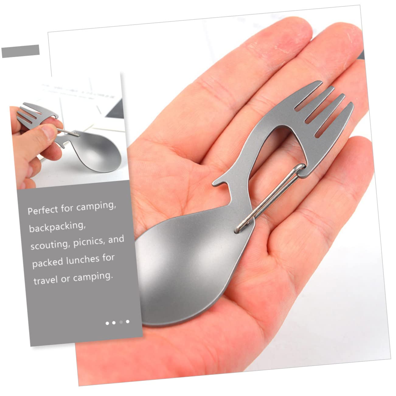 Kisangel 5pezzi Spork Utensile Apribottiglie Escursioni e Picnic Per Attività Outdoor