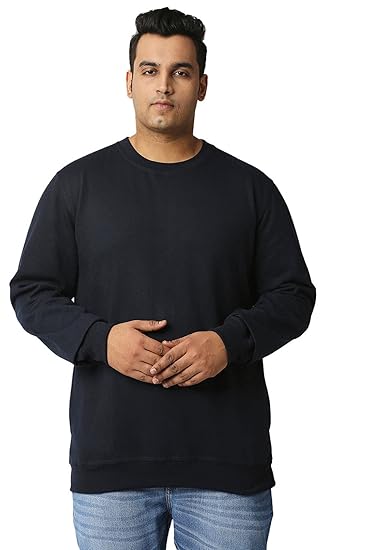 Men's Cotton Blend Round Neck Sweatshirt