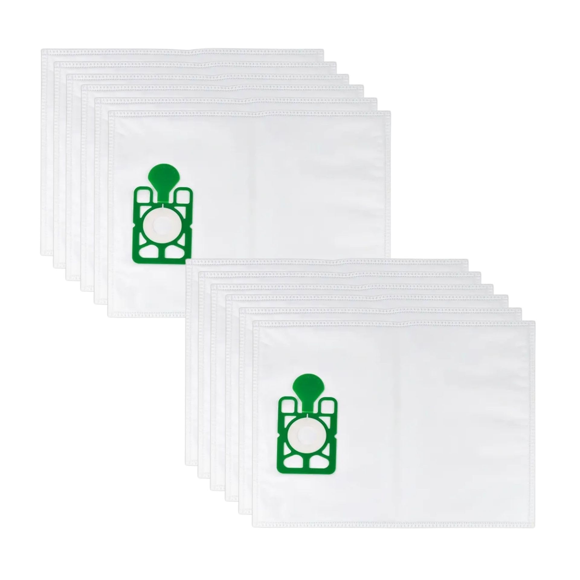 Nispira 604015 Vacuum Cleaner Microfibre Poly Dust Bags for Henry Numatic Hetty Basil James, 12 Packs