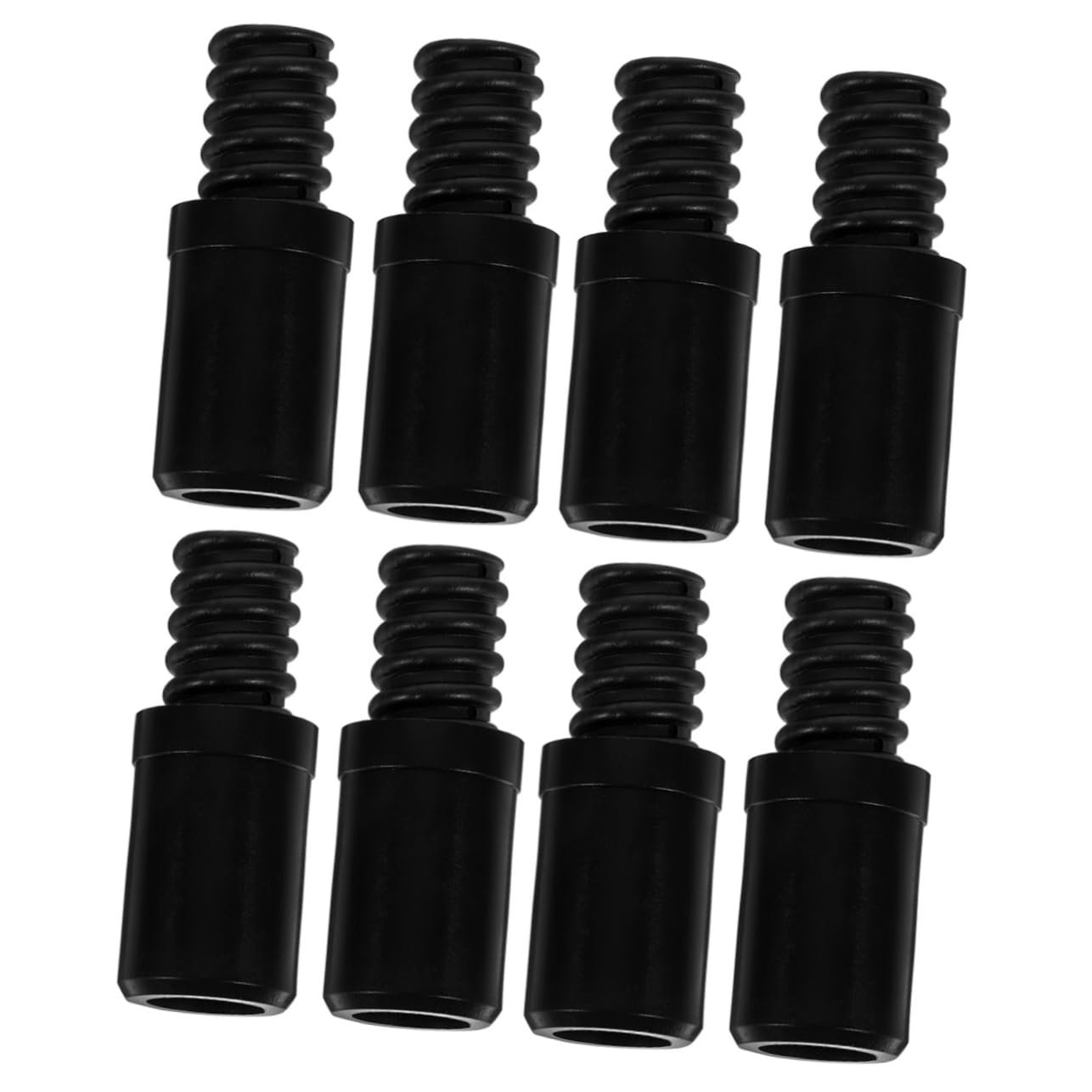 minkissy 2sets Plastic Thread Tip Threaded Tip Repair Kit for Mop Handle Pole 4pcs*2